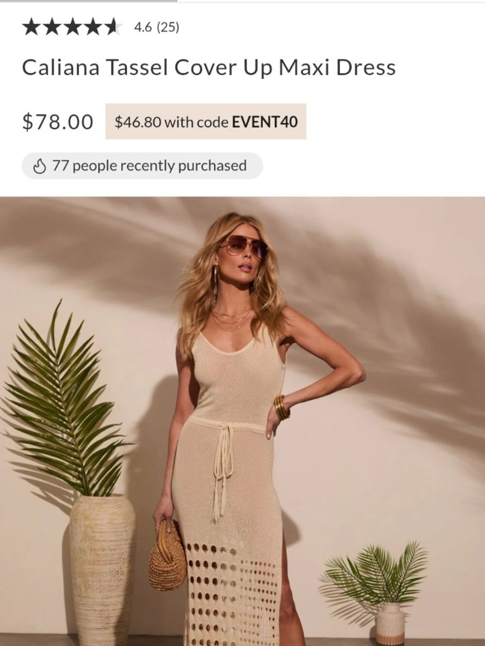 VICI Tassel Cover Up dress